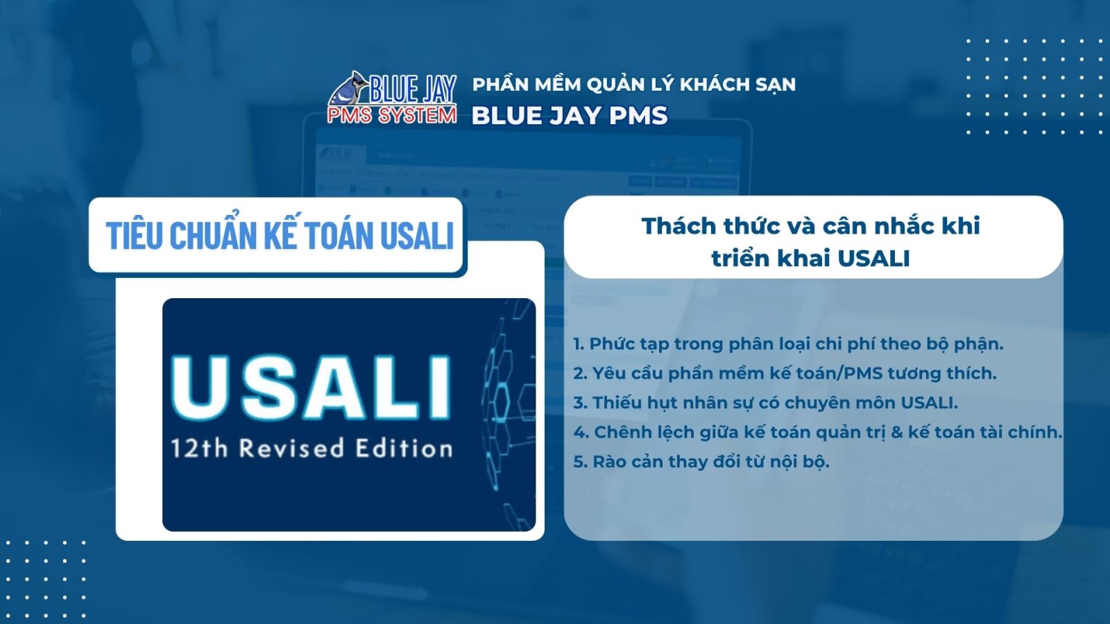 hệ thống tiêu chuẩn kế toán usali cho ngành lưu trú